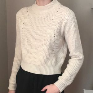 NWOT Cream Sweater, Turtleneck Cream Sweater